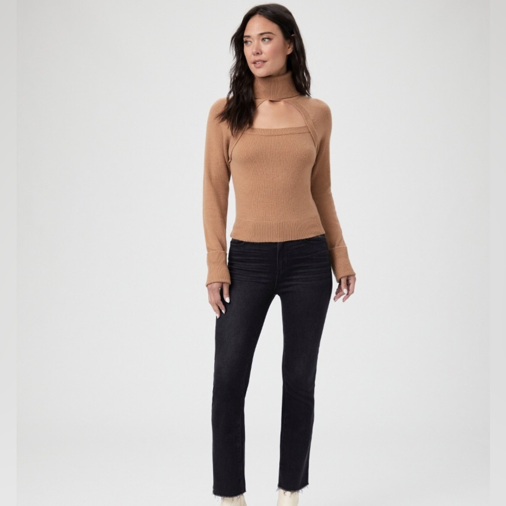PAIGE cut-out detail roll-neck sweater - Picture 4 of 7
